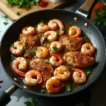 How to Cook Shrimp and Chicken Together: 7 Easy Steps for Perfect Results 7 How to Cook Shrimp and Chicken Together. A sizzling pan with shrimp and chicken cooking together, garnished with herbs and spices.