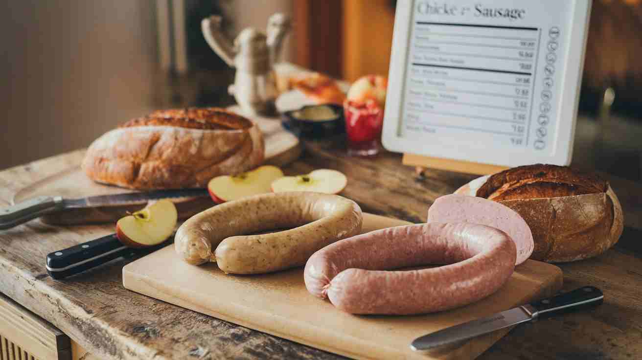 Is Chicken Apple Sausage Healthier Than Regular Sausage? Comparison of chicken apple sausage and regular pork sausage with nutritional facts.