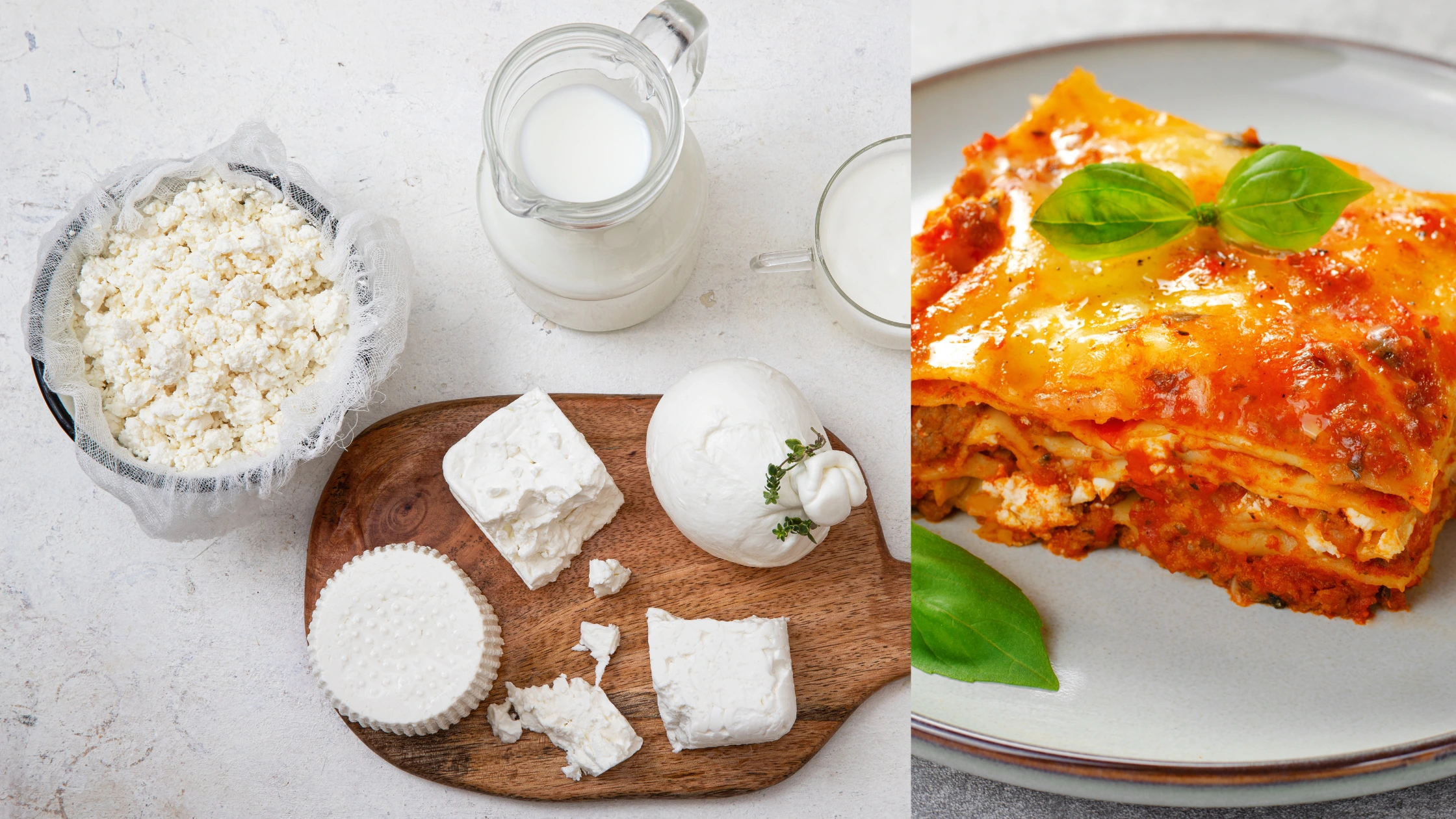 Cottage Cheese vs Ricotta. Is lasagna better with cottage cheese or ricotta?