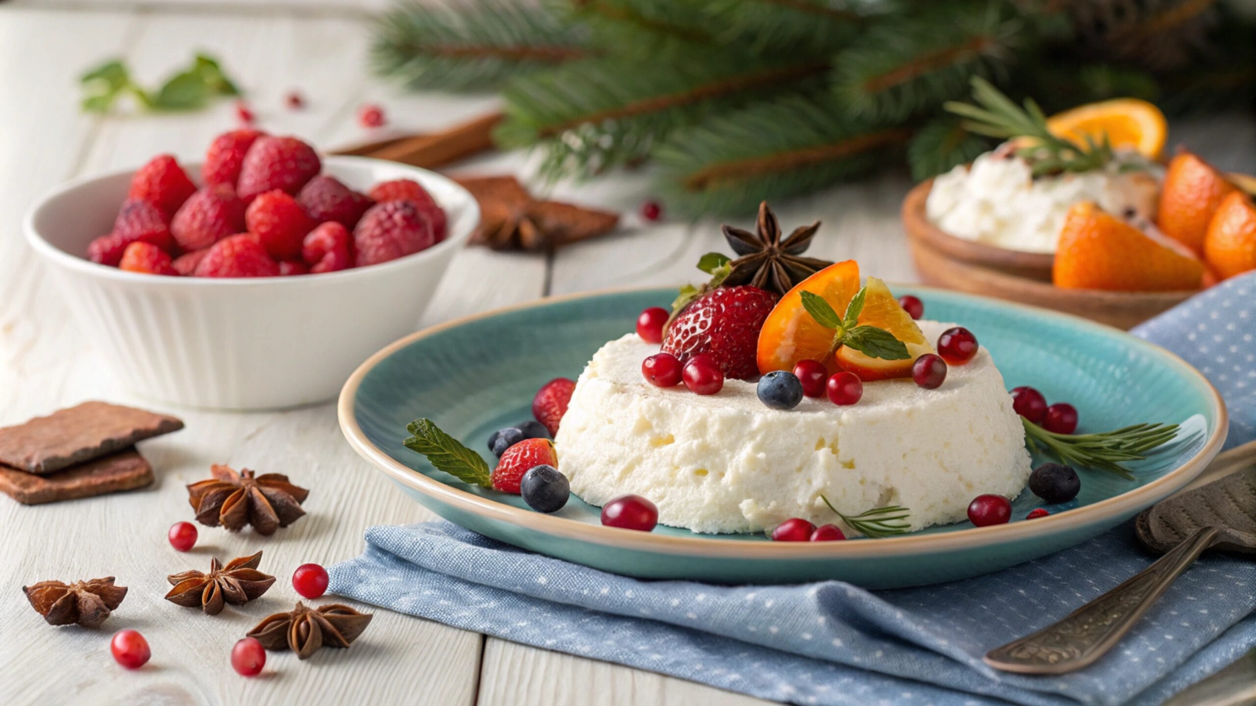 The Best Healthy and Delicious Toppings for Cottage Cheese: 10 Nutrient-Packed Ideas You’ll Love 2 Cottage cheese topped with fresh strawberries, blueberries, and kiwi slices on a white plate."