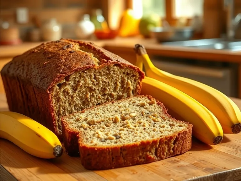 The #1 Mistake People Make When Baking Banana Bread (and How to Avoid It) 4 A moist and dense slice of banana bread served on a white plate with a fork beside it."