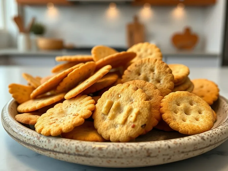 Cottage Cheese Dip Pairings: The Best Crackers to Use 2 A close-up view of a variety of gourmet crackers including wheat, multigrain, and sesame crackers.