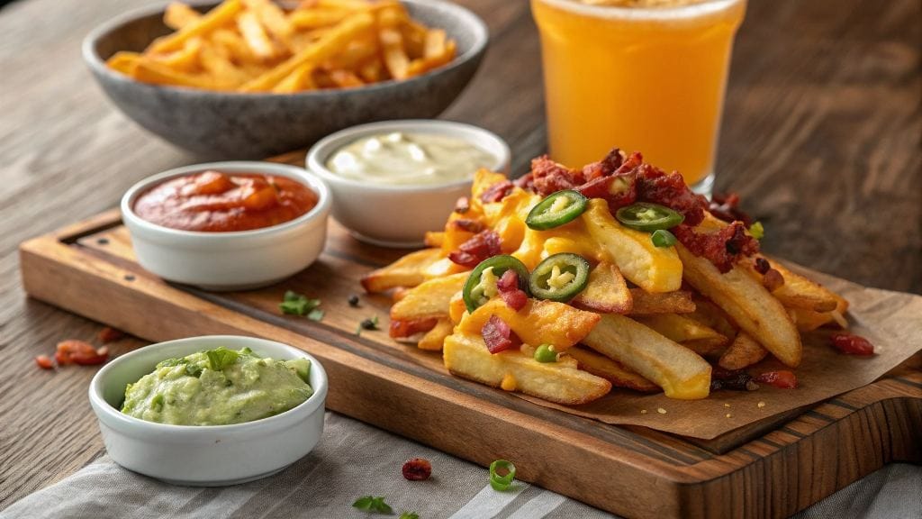 4 Reasons to Love Grilled Cheese Nacho Fries – A Crunchy, Cheesy Delight 7 Grilled Cheese Nacho Fries topped with melted cheese, jalapeños, and sour cream.